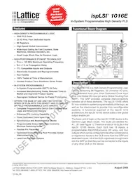 ISPLSI 1016E-80LT44I Datasheet Cover