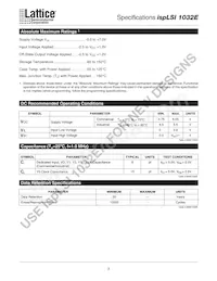 ISPLSI 1032E-70LTI Datasheet Page 3