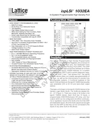 ISPLSI 1032EA-200LT100 Datasheet Cover