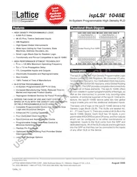 ISPLSI 1048E-70LT Datasheet Cover