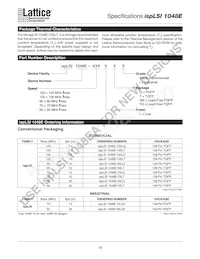 ISPLSI 1048E-70LT Datasheet Page 16