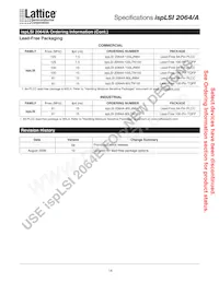 ISPLSI 2064A-80LT100I Datasheet Page 14