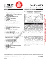 ISPLSI 2096A-80LT128I Datasheet Cover