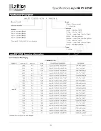 ISPLSI 2128VE-250LT176 Datasheet Page 19