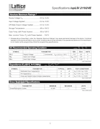 ISPLSI 2192VE-225LT128 Datasheet Page 3