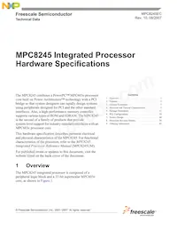 KMPC8245LZU350D Datasheet Cover