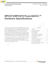 KMPC875ZT80 Datenblatt Cover