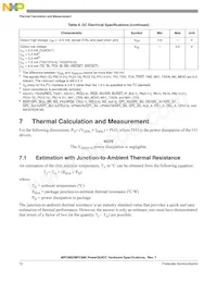 KMPC885ZP80 Datasheet Page 12