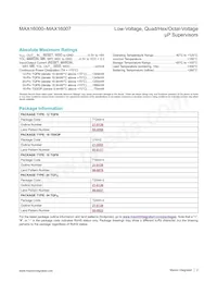MAX16005AUE+T Datasheet Page 2
