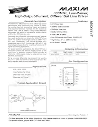 MAX4147ESD+T Datasheet Cover
