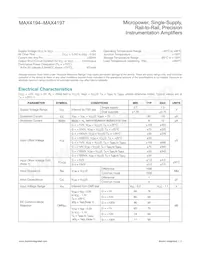 MAX4197ESA-T Datasheet Page 2