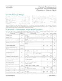 MAX4206ETE+T Datasheet Page 2