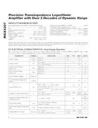 MAX4207ETE-T Datasheet Page 2