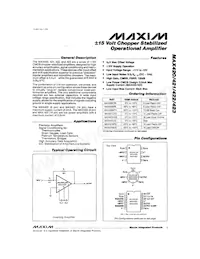 MAX421EWE+T Datenblatt Cover