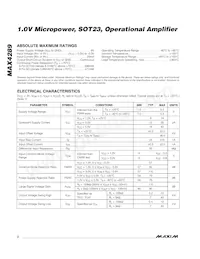 MAX4289EUT-T Datasheet Page 2