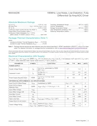 MAX44206AUA+T Datasheet Page 2