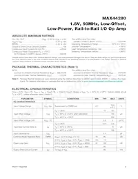 MAX44280AXT+T Datasheet Page 2