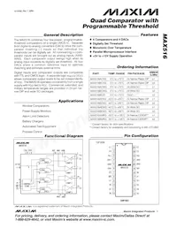 MAX516BEWG Datasheet Cover
