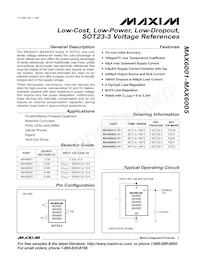MAX6002EUR/V+T Datasheet Cover
