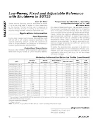 MAX6037CAUK33+ Datasheet Page 16