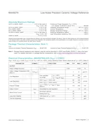 MAX6079ALA25+ Datasheet Page 2