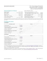 MAX6495ATT+TG128 Datasheet Page 2