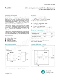 MAX9065AEWS+T Datenblatt Cover