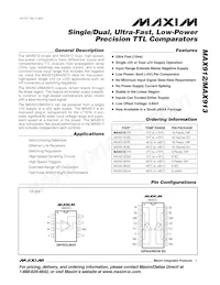 MAX913ESA+TG52 Datasheet Cover