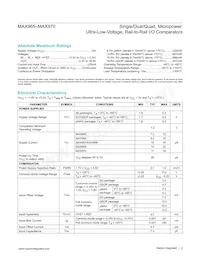 MAX970ESD-T Datasheet Page 2