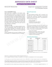 MAXQ1061EUD+ Datasheet Page 4