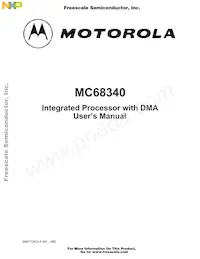 MC68340PV16VE Datasheet Cover