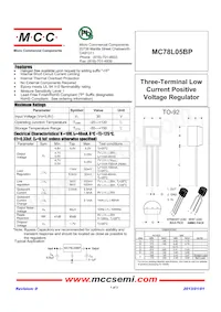 MC78L05BP-AP數據表 封面
