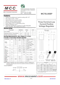 MC78L08BP-AP Datasheet Cover