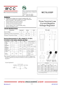 MC79L05BP-AP Datasheet Cover