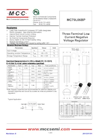MC79L06BP-AP Datasheet Copertura