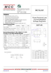 MC79L08F-TP Datenblatt Cover