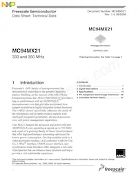 MC94MX21DVKN3R2數據表 封面