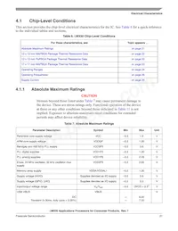 MCIMX508CZK8B Datasheet Pagina 21