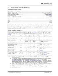 MCP1792-5002H/DB Datasheet Pagina 3