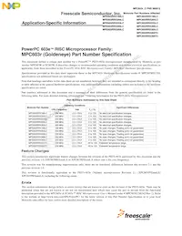 MPC603RZT200LC Datasheet Copertura