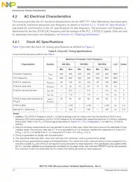 MPC755CVT400LE Datasheet Page 12