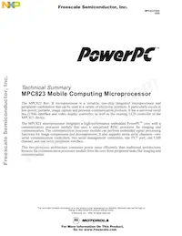 MPC823CVR66B2T Datenblatt Cover