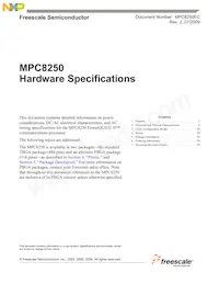 MPC8250AZQIHBC Datenblatt Cover