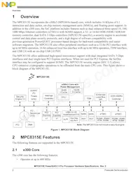 MPC8315ECVRAFDA Datenblatt Seite 2
