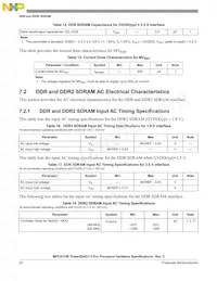 MPC8315ECVRAFDA數據表 頁面 20
