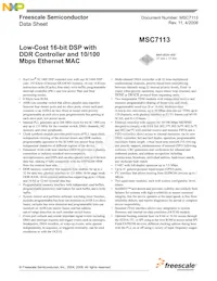 MSC7113VM1000數據表 封面