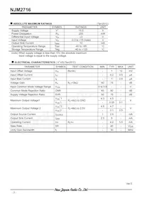 NJM2716F-TE1 Datasheet Pagina 2
