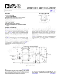 OP177GS-REEL Datenblatt Cover