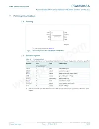 PCA85063ATT/AJ Datasheet Page 3
