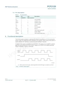 PCF2120U/10AA/1 Datasheet Pagina 3